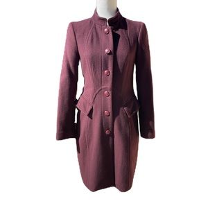 Anthropologie McGuire Wool Blend Dress Coat